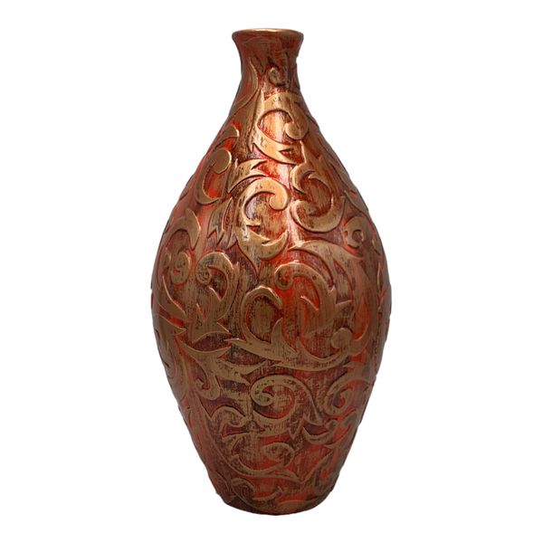 Vase AC 37x9cm Anila Embossed