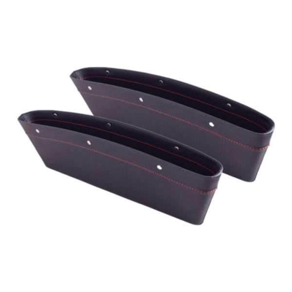 2-Piece Car Seat Gap Organizer - Black