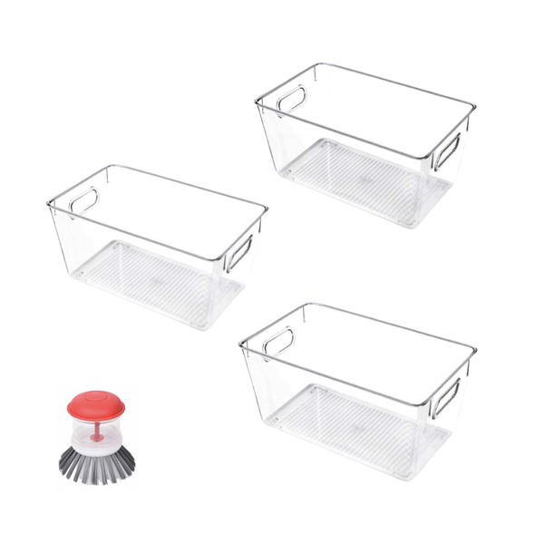 3 Pack Multifunctional Storage Container - Medium