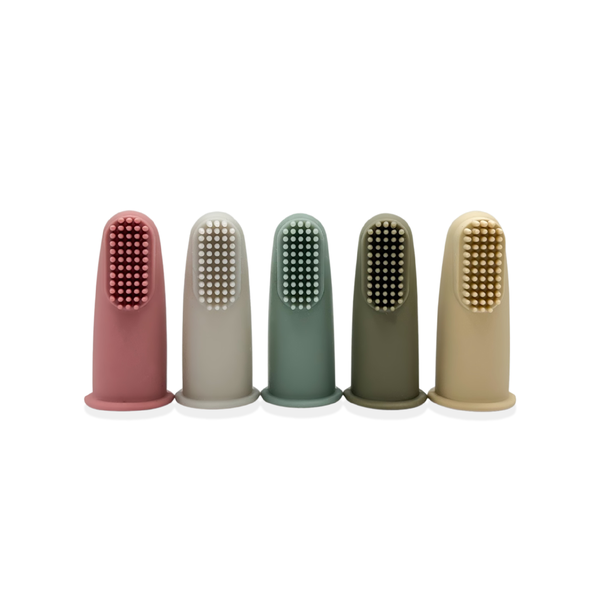 Baby &amp; Toddler Silicone Finger Toothbrush - 5 Pack