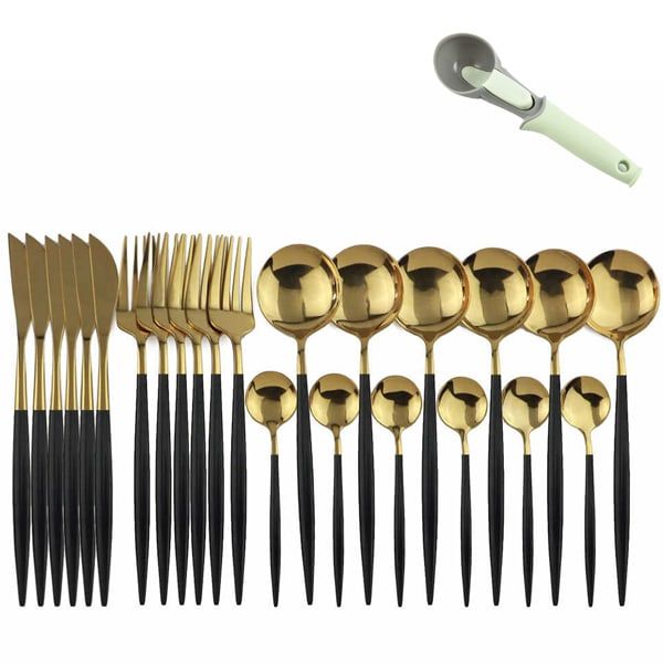 Black With Ice Cream Scoop image