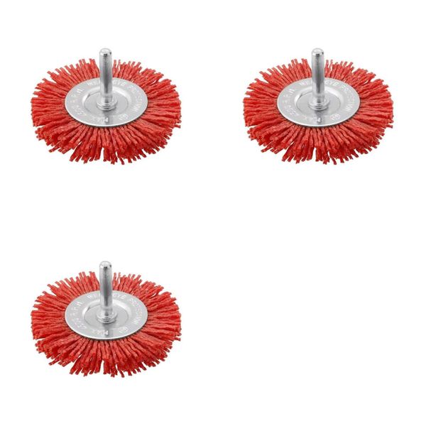Total Tools 3 Pieces 75mm Cup Brush Nylon