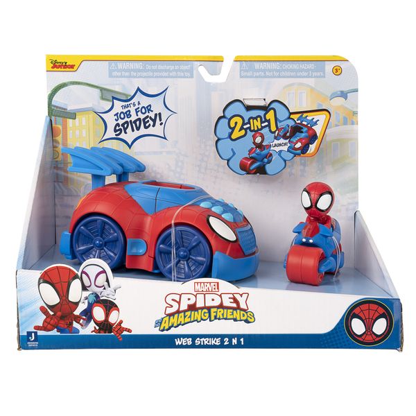 Spidey &amp; Friends 2-in-1 Spidey Strike Feature Vehicle