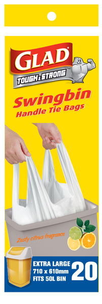 GLAD Swingbin Handle Tie Bags 20's