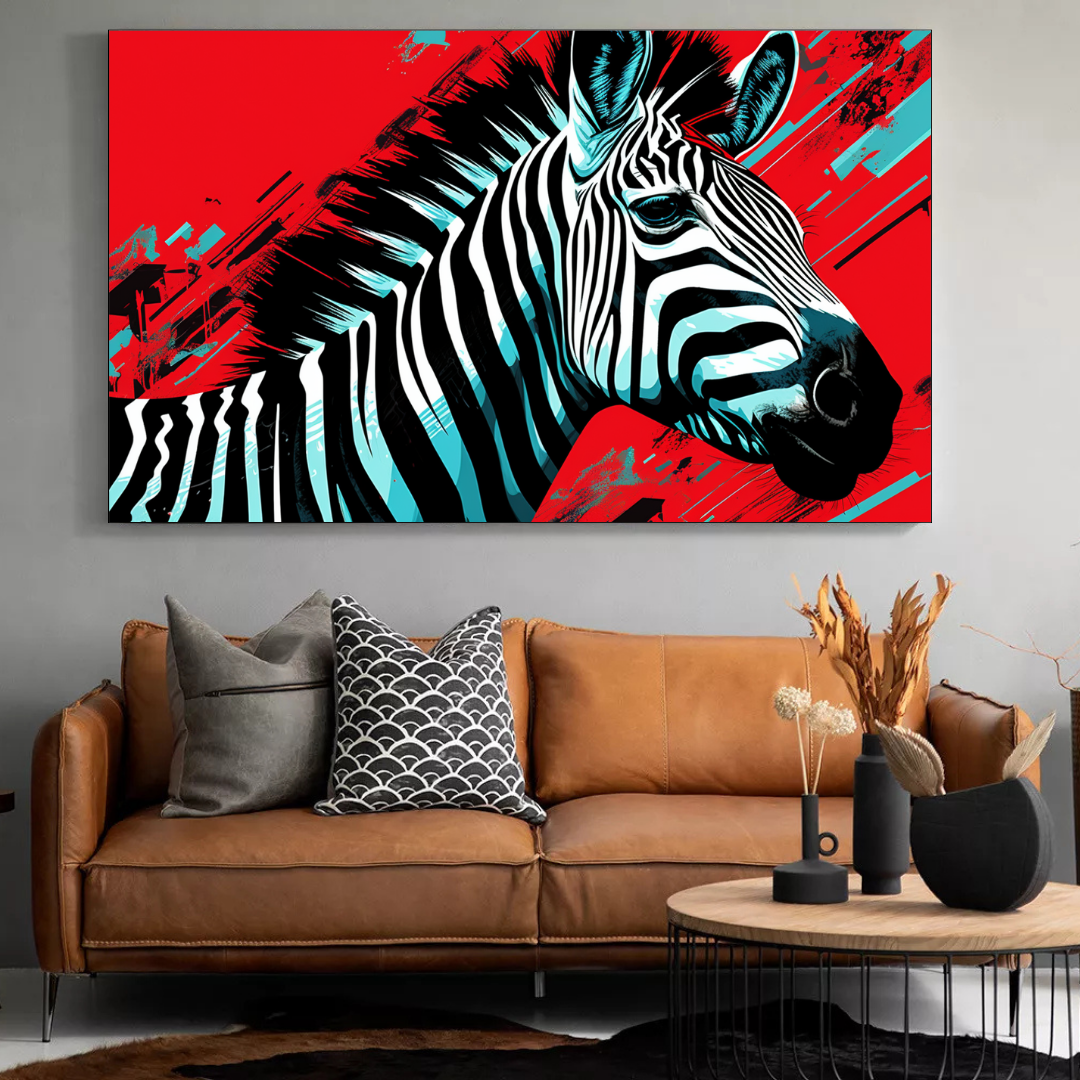 Quadri Zebre, Quadri Con Zebre, Tele Zebre, Quadro Zerba, Quadri Zebra, Quadri Su Tela Zebre, Dipinti Su Tela Zebre, Dipinti Con Zebre, Quadri Con Le Zebre, Tele Da Parete Zebre - Foto 7