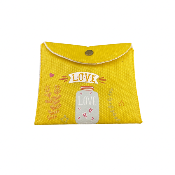 Careworx Sanitary Napkin Storage Bag Teen / Woman, Yellow