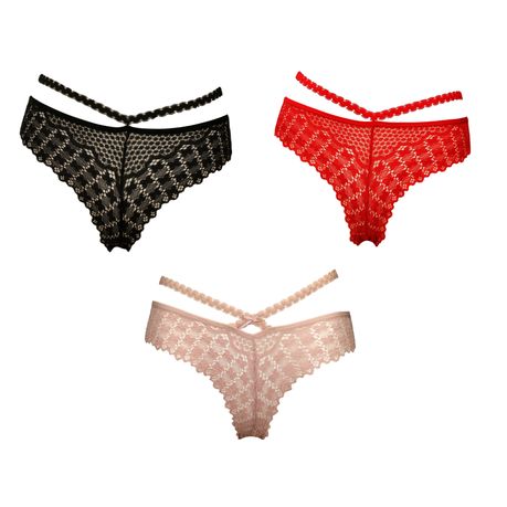 Women's Strappy Floral Lace Bikini Style Panty Brief Underwear Pack of 3, Shop Today. Get it Tomorrow!