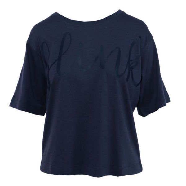 Blink Womens T-Shirt Boxy Relaxed Short Sleeve Crew Neck Cotton