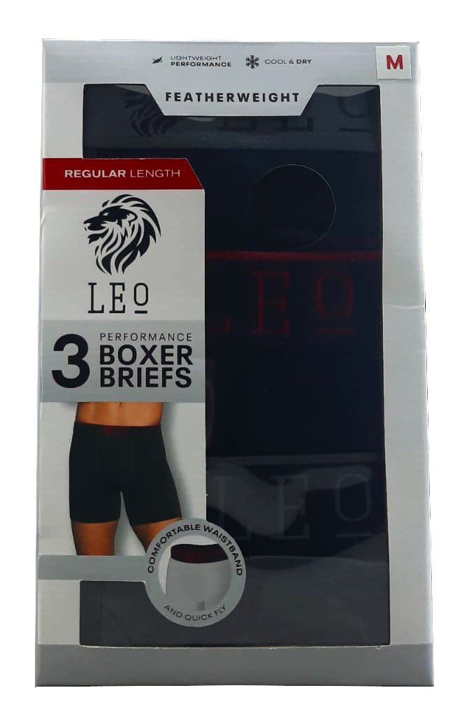 LEO Underwear - Performance Boxer Briefs for Men - 3 Pack | Shop Today