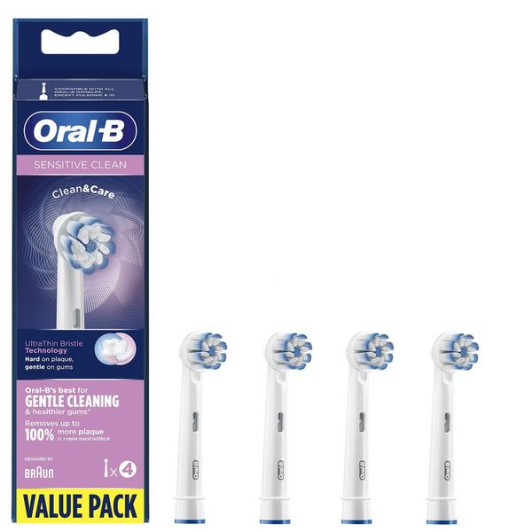 Oral-B Replacement Brush Heads - Sensi Ultrathin - 4 Pack (Value Pack)