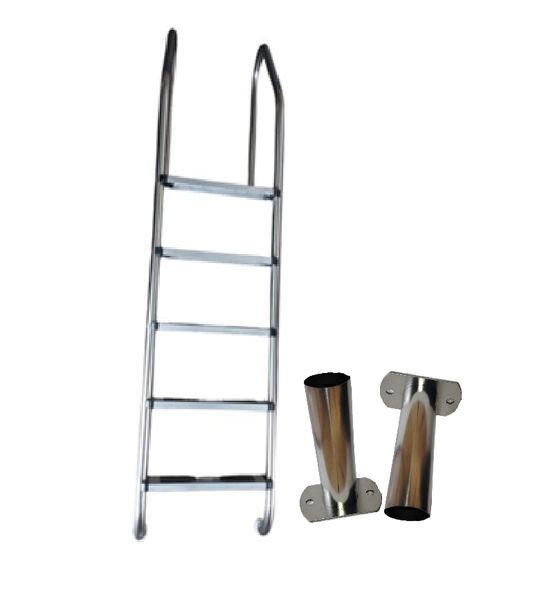 Aqua Max 5 Step Swimming Pool Ladder incl Surface Mount Brackets