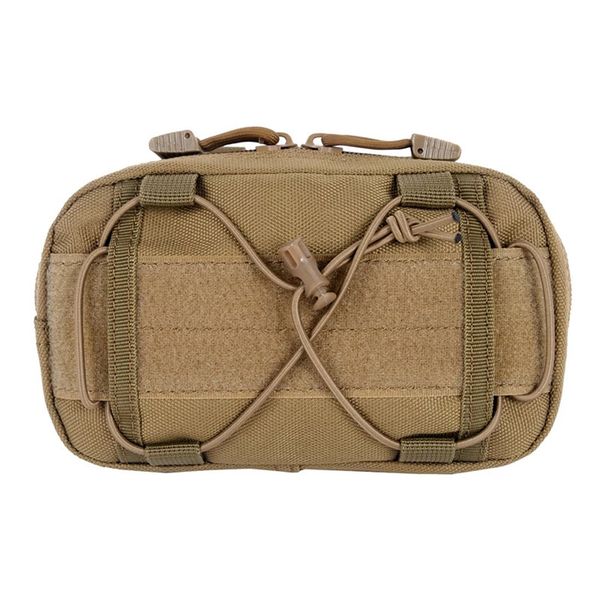 Outdoor Survival Military Tactical Molle Waist Bag Admin Map Pouch - Black