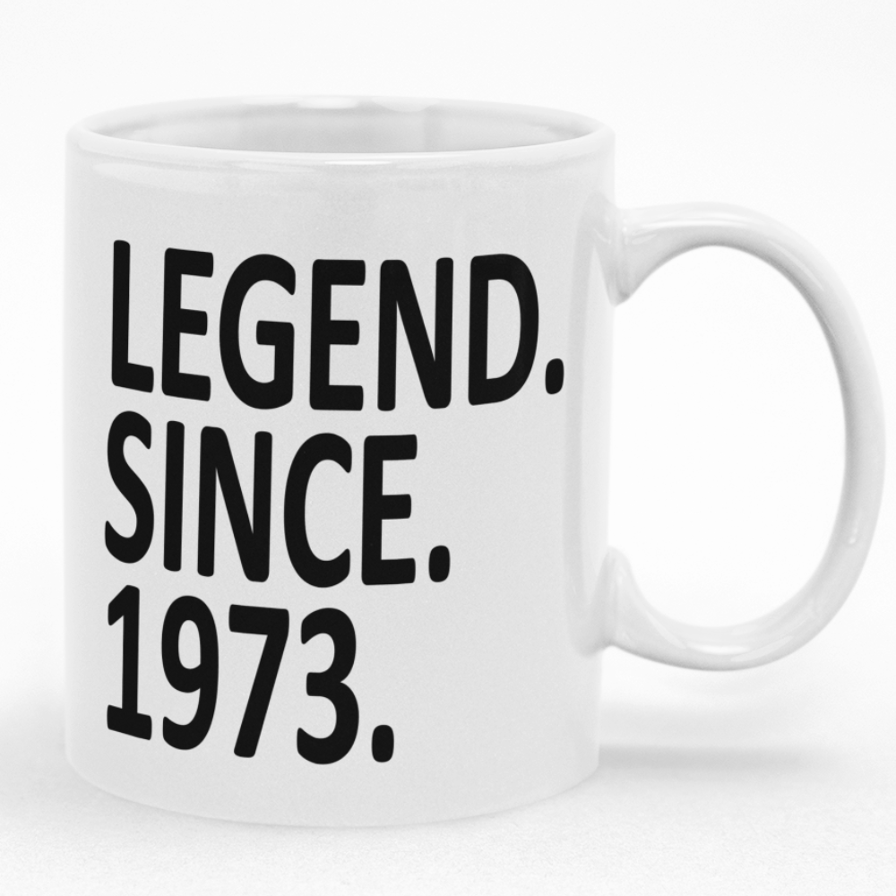 50 Years Old Legend Since 1973 Birthday Mug | Shop Today. Get it ...