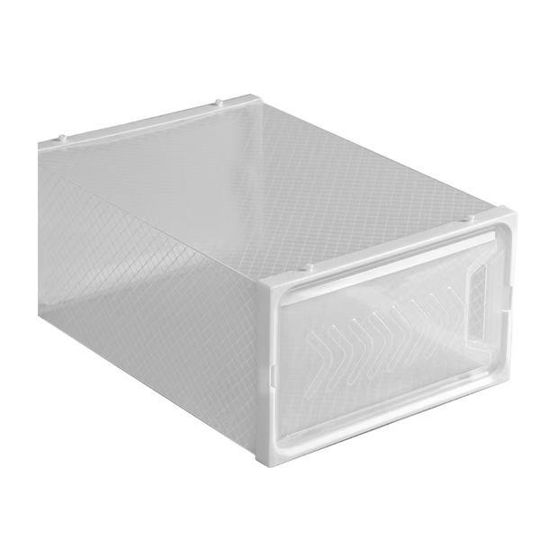 Stackable Shoe Organiser Boxes - 6 Pack - Clear &amp; Plastic