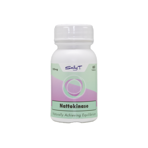 Sally T. Nattokinase 100mg, 60 Tablets, for Blood Consistency.