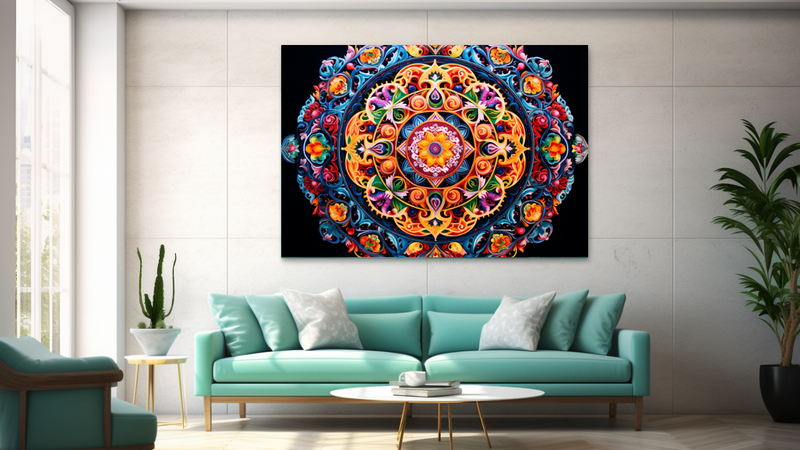 Canvas Wall Art - Mandala of Compassion - JT0165