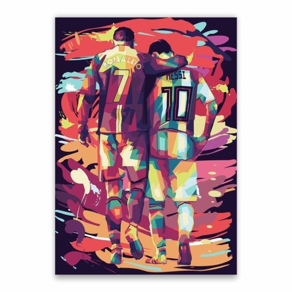 Ronaldo And Messi Poster - A1