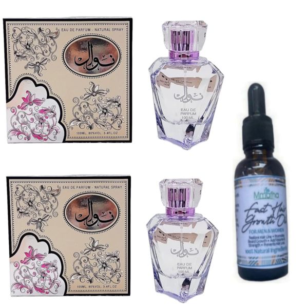Gift Sets 2 EAU DE Perfume Natural Spray &amp; Mmafha Hair Oil