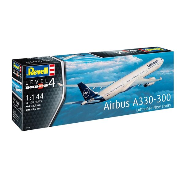 Revell 1/144 Airbus A330-300 - Lufthansa "New Livery" Plastic Model Kit