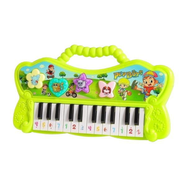 Teeto Toys 8-Key Electric Piano Keyboard with Sound & Lights for Toddlers