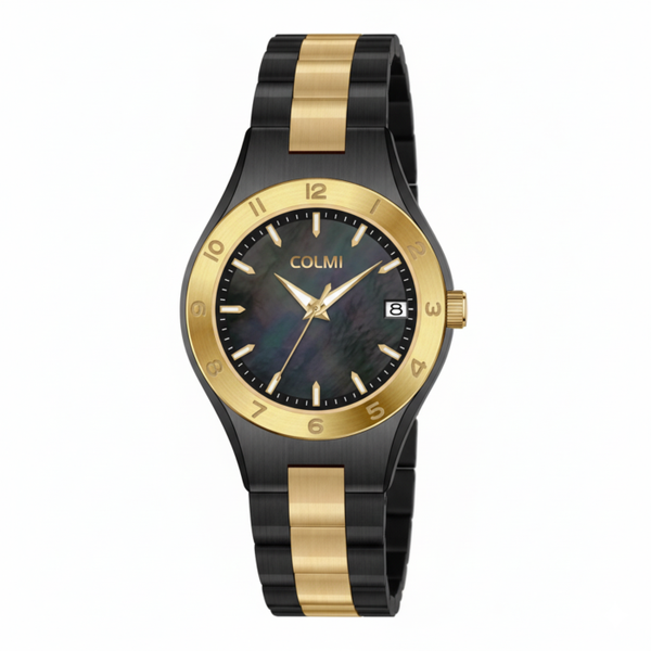 Colmi Elara - Black &amp; Gold Mother of Pearl