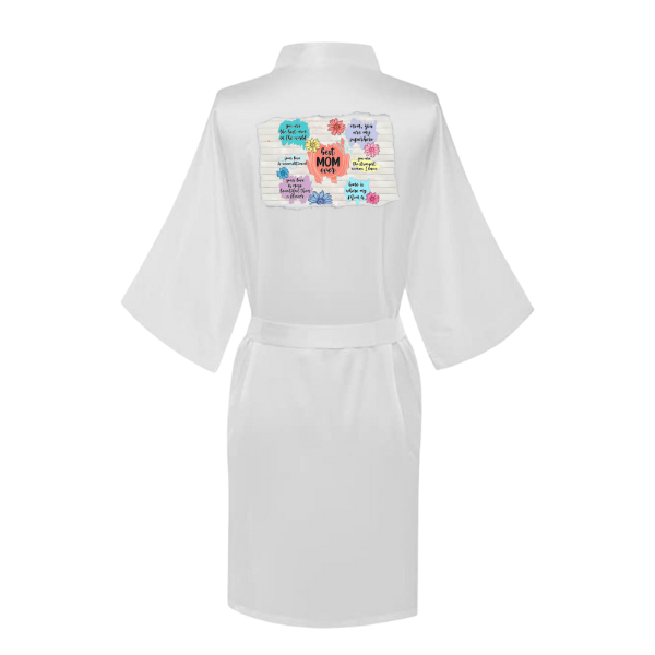 Mom Printed Summer Gown -Teal Best Mom Ever