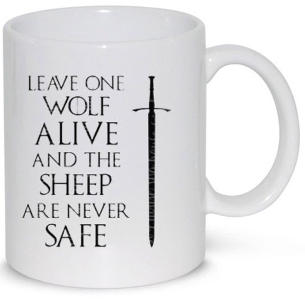 Leave One Wolf Alive Game Of Thrones Gift Coffee Mug (11Oz Standard Size)