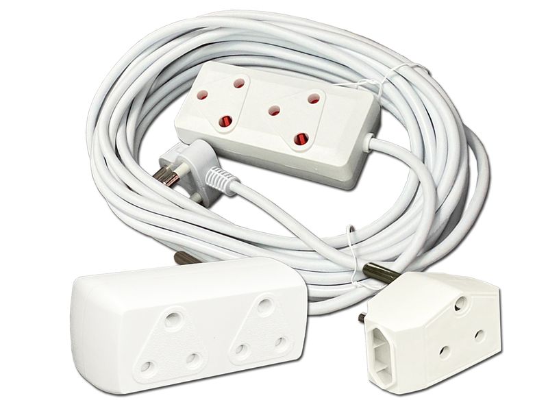 Everlotus Extension Cord 10M Bundle With 2 Way Multiplug And 1 Adapter