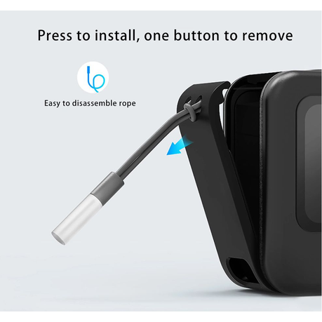 Door with charging compatible with GoPro Hero 9, 10,11 ,12 and 13