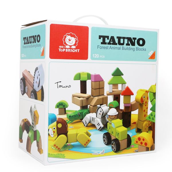 TopBright Forest Animal Building Blocks - 120 Pieces