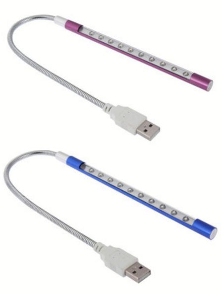Ultra Bright USB Flexible 10 LED Lights