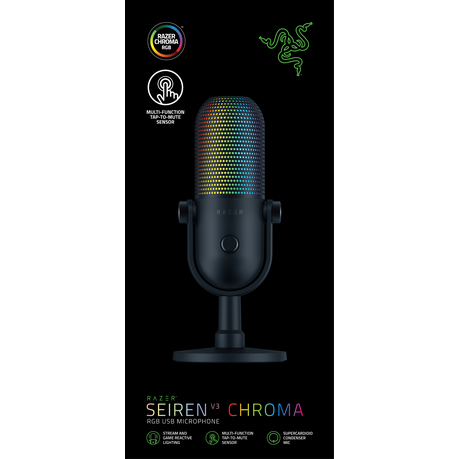 Razer Seiren V3 Chroma Condenser USB Microphone - Black | Shop