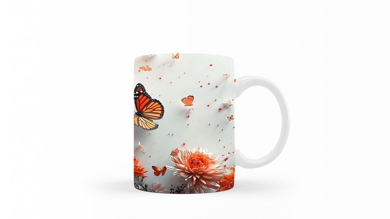 Designer Art Coffee Mug -019-Butterfly