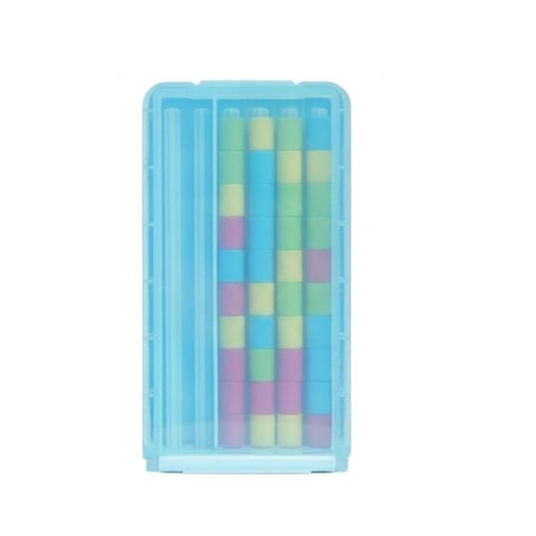 Portable Mini Color Stack Brain Teaser Game with 40 Color Rings