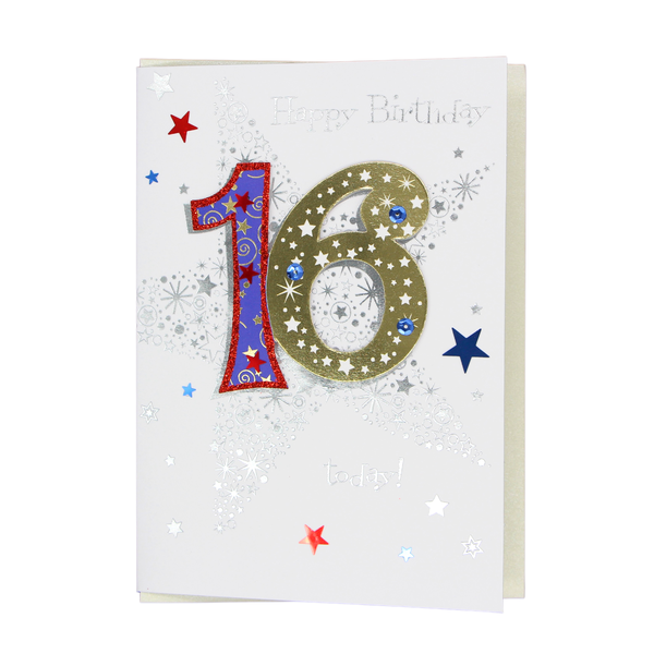 Happy 16th Birthday card - Boy