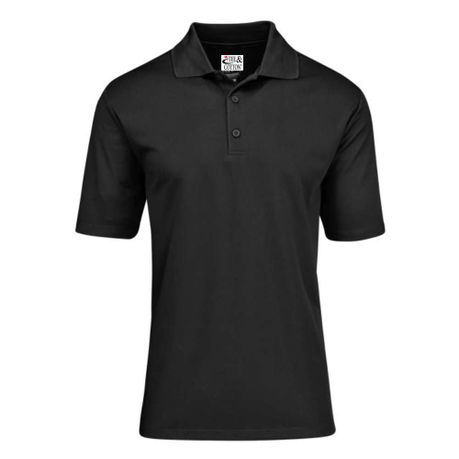 Tee & Cotton - Classic Pique Knit Polo 175g - Black Image