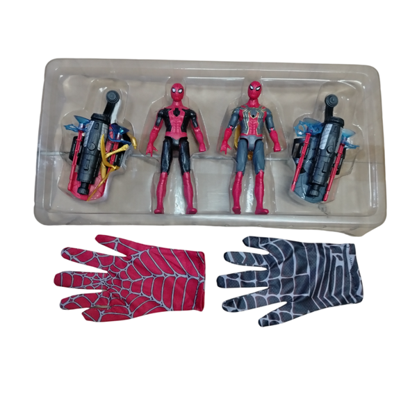 Spiderman figurines with a shooter 4 pieces
