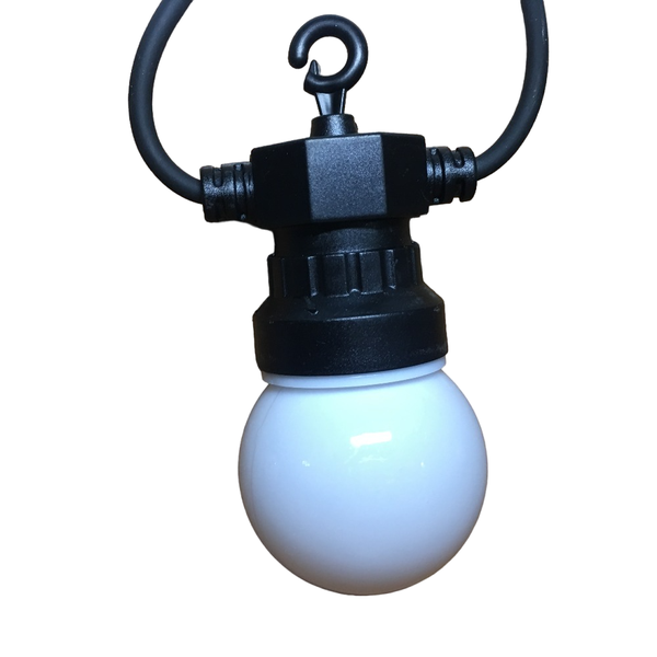 FA-603-2C LED Round 10 White Color Bulb String Light RGB 220V 5M