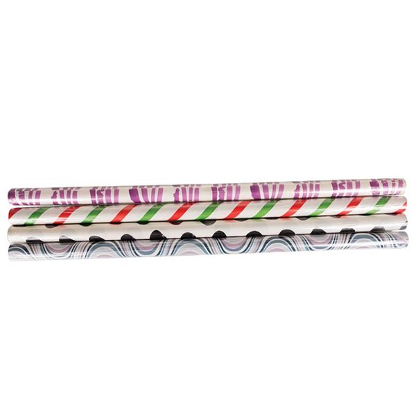 Bulk Pack x 4 Pattern Gift Wrap - 700mm x 2m