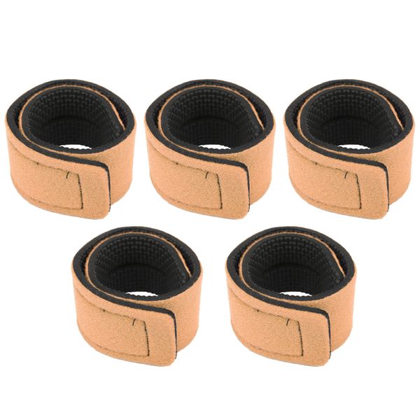 5 Piece Lightweight Orange Fishing Rod Straps