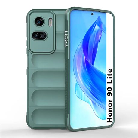 For Honor 90 Lite Case, Clear Silicone Shockproof Phone Cover + Screen  Protector