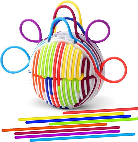 Sensory Activity Ball for Autism &amp; ADHD - 3D Fidget Toy with 16 Strings