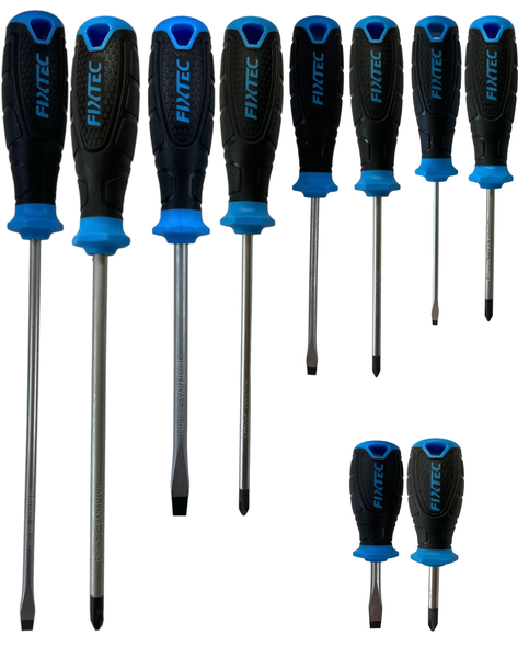 Fixtec 10 Piece Industrial Screwdriver Set