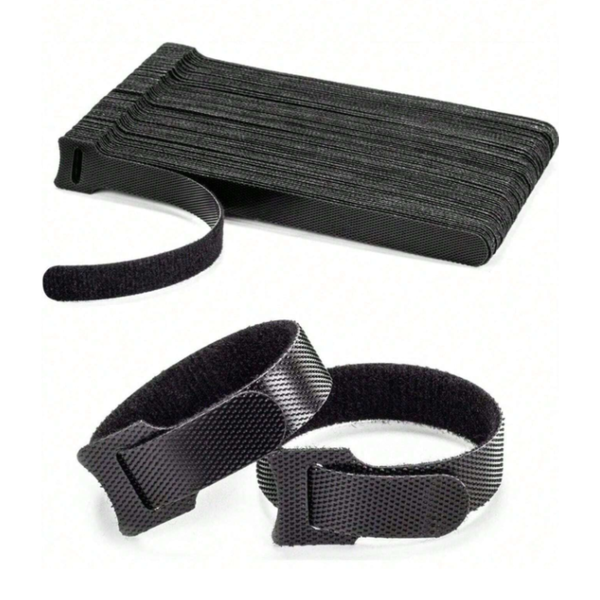 50-piece Organizer Ties with Hook and Loop Fastener - Versatile &amp; Reuseable