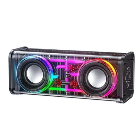 Hoco RGB Bluetooth - Outdoor - Indoor - 2x20w Speakers - Black Image