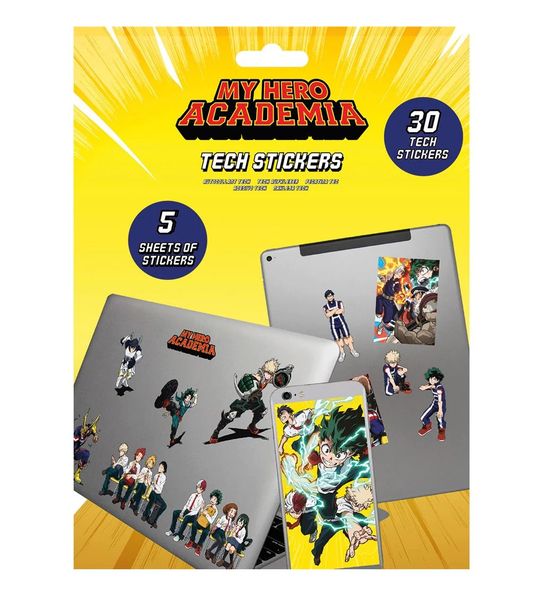 My Hero Academia (Team) Tech Stickers/Gadget Decals (30 Stickers)