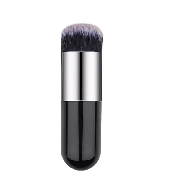 Chubby Pier Foundation Brush - Black and Silver