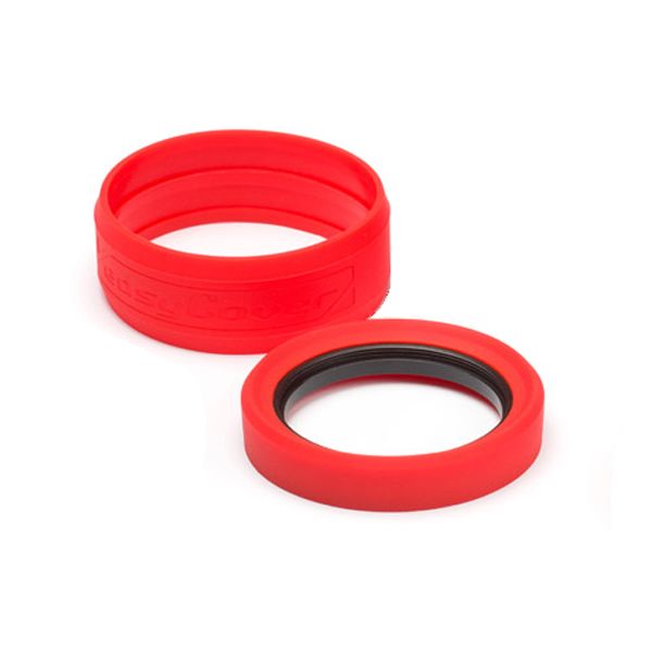 easyCover PRO Silicon Camera Lens Rim with Bumper - 52mm - Red - ECLR52R