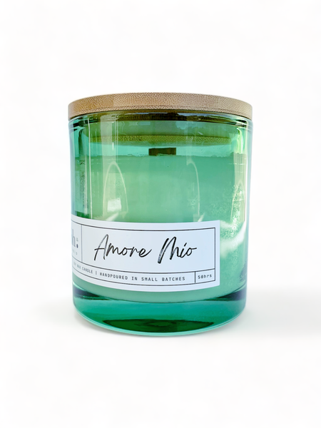Amore Mio Scented Soy Candle - Wooden Wick