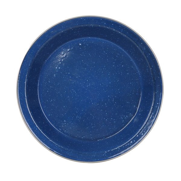 Campground Enamel Camping Plate Set of 4 - Blue